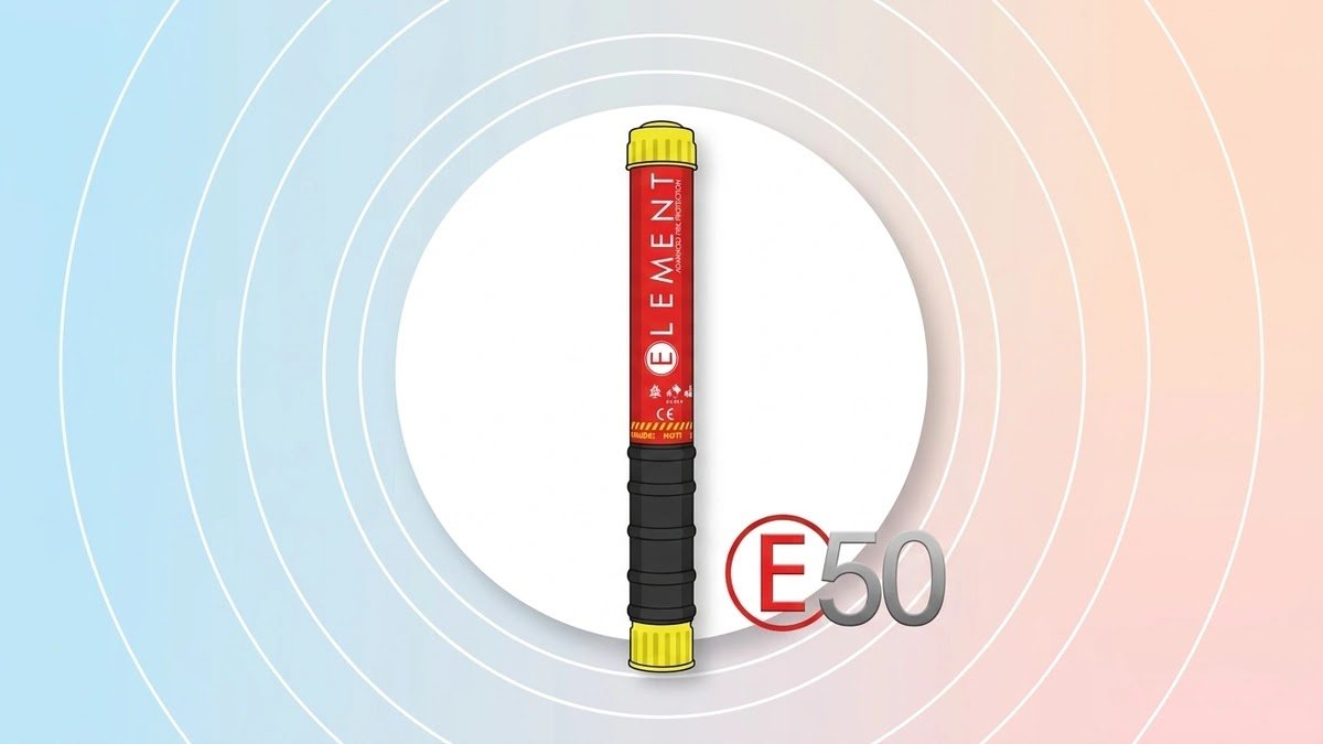 Element E50: A 230-Gram Fire Extinguisher With No Pressure and No Expiry Date